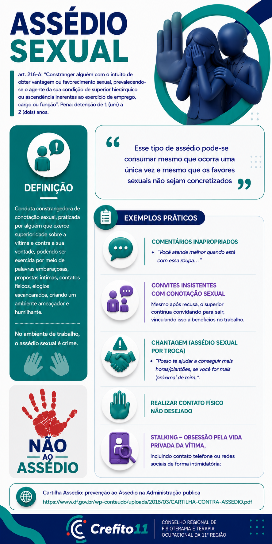 Infográfico: Assédio Sexual no ambiente de trabalho